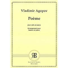 Poem for cello and piano Op. 4 No. 2. Arrangement for Basson and piano
