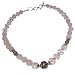 Necklaces Silver Rose Quartz Necklaces 19 inches (gnklc326b)