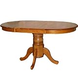 Farmhouse Table Only (White/Wood) (31"H x 60L" x 38W")