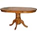 Farmhouse Table Only (White/Wood) (31"H x 60L" x 38W")