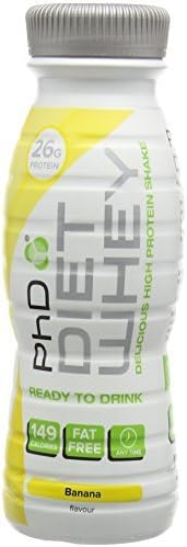 Diet Whey 330 ml Banana Ready To Drink Protein Milkshake( Pack of 8) by Diet Whey