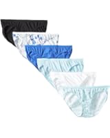 Hanes PP42CA Women's No Ride Up Cotton Bikini Asst/Soli(Unit Per Pack)