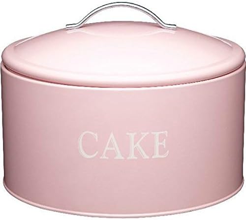 Kitchen Craft Sweetly Does It Cake Storage Tin - Pink28.5cm x 18cm (Pack of 2)