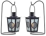 Asian Style Black Candle Holder Lanterns