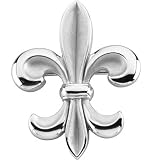 14K White Gold Fleur de Lis Brooch