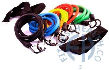 FH Resistance Bands | Home Gym Workout | Exercise Bands | Toning Equipment | Fitness Tubes | Pilates | Yoga| p90x | p90x2 | Total Weight 160lbs by Fitnesshealth Ltd