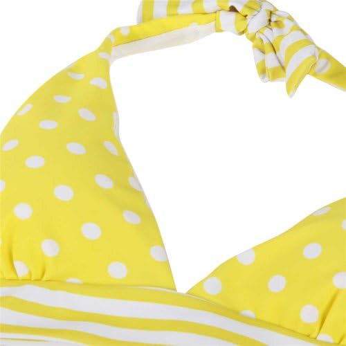 Egelbel Women Cutest Swimsuit Swimwear Vintage Pin up Polka Dot Bikini Set