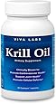 Viva Labs Krill Oil: 100% Pure Antarctic Krill Oil - Highest Levels of Omega-3s in the Industry, 1250mg/serving, 60 Capliques
