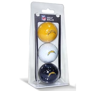 NFL San Diego Chargers 3-Pack Golf Balls