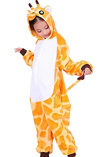 Kigurumi Giraffe Style Costume 47in 51in For Kids Pajamas