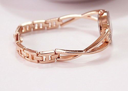 Women Girls Korean Temperament Ol Elegant Ladies Rose Gold Bracelet Watches