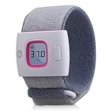 Fii ifever 赤ちゃん用体温計 発熱アラーム 体温記録 24時監視 スマートフォンアプリ対応 子供の健康管理 働くママに、出産祝いに！ (バラ色)