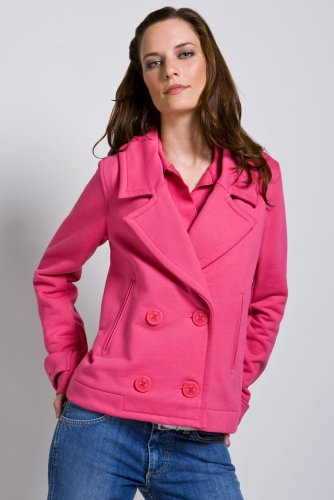 Long Sleeve Cotton Knit Pea Coat