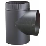 Buy NorWesCo 328140 6 Stove Pipe Tee Joints, Matte Black by NorWesCo