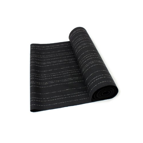 【コエトイロ】ウール小紋反物「kosame(コサメ)」〔KH〕 黒に細かなストライプ柄がクールでシックな普段着きもの