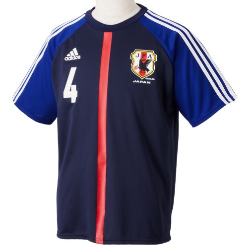 (アディダス)adidas 日本代表ナンバーTシャツ 4 BT441 Z63341 ジャパンディーブルー XO
