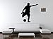 TheVinylGuru Soccer Wall Decals Male Futbol Player Art Mural - Size: 12 in. (10.4