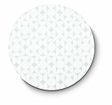 Citta Design 'Hana' Round Placemats, White, Set of Four High Grade Polymer Placemats, 13-inch Diameter