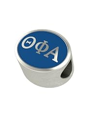 Theta Phi Alpha Enamel Sorority Bead Charm Fits Most European Style Bracelets. High Quality Bead in Stock for Fast Shipping