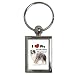 I Love My Australian Shepherd Key Chain