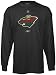 Search : Minnesota Wild -Black- Primary Logo Long Sleeve T-Shirt