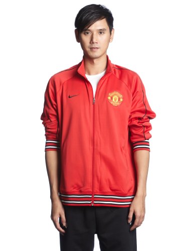 NIKE Herren Trainingsjacke MANU CORE TRAINER, diablo red/black/black, S, 423951-623