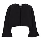Girls' Perfectly Dressed Long-Sleeve Sparkle Sweater - Black