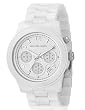 Michael Kors - Unisex - White Oversized Ceramic Watch - MK 5163