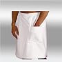 Men's Terry Velour Shower or Bath Towel Wrap 100% Cotton Terry, 23" Length. Available in White, Black, Red, Burgundy, Hunter, Royal and Navy