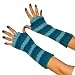 Armwärmer NAPPY STRIPES petrol/turquoise