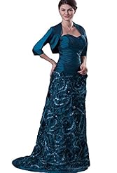 Taffeta Sweetheart Evening Dress/Mother-of-the-Bride Dress/Prom Dress 