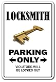 LOCKSMITH ~Novelty Sign~ parking signs key lock gift