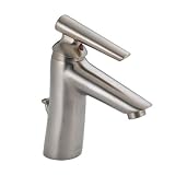 Delta Faucet 582-SSWF Rhythm Single-Lever Handle Centerset Bath Faucet, Brilliance Stainless