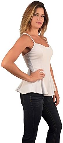 Strapped Peplum Hem Top