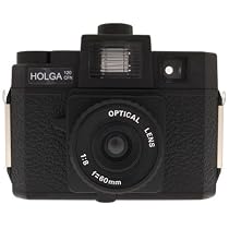 Lomography Holga 120CFN Medium Format Fixed Focus Camera with Lens and Built-in Flash with Color Filter Wheel