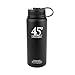45 Degree Latitude Stainless Steel 24 oz Water Bottle Best for Hot or Cold Drinks Premium Grade Ideal for Sports & Outdoor Use Black