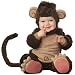 Lil Characters Infant Monkey Costume, Brown/Tan, 6-12 Months (Small)