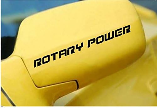StickerLoaf Brand ROTARY POWER Decal Side mirror door wankel Decals racing race Sticker Stickers
