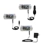 Deluxe Kit for the Sony PSP-2001 Playstation Portable includes a USB cable with Car and Wall Charger - uses Gomadic TipExchange Technology