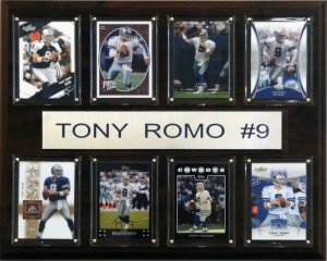Dallas Cowboys Plaque - Tony Romo 12''x15'' 8 Card