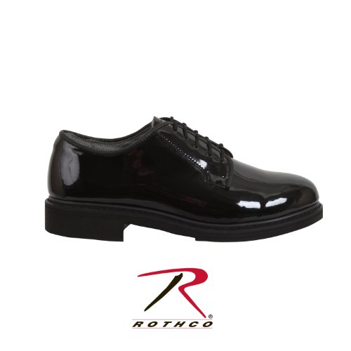 Rothco Uniform Oxford/Hi-Gloss Shoe, Black, 9