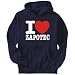 Hoodie Mens Navy Blue 