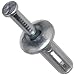Zinc Plated Steel Hammer Drive Anchor 1/4" Diameter x 3/4" Length (Pack of 100)