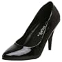 Pleaser Women's Vanity Pump,Black Patent,7 M