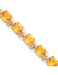 14k Gold Citrine Bracelet
