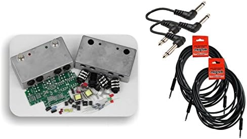 BYOC Build You Own Clone Amp Selector & Stereo FX Router Kit Pedal Bundle w/ 4 free Items: StageTrix Setting Saver Pen, StageTrix Pedal Fastener, 2x Hosa Patch Cables