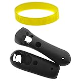 GTMax For Sony PS3 Move Motion and Navigation Controller Black 2 Pieces Silicone Skin Case + Live My