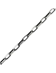 Sterling Silver Antiqued Fancy Link Necklace - 22 Inch