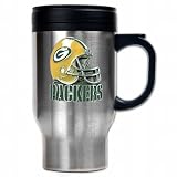 NFL Green Bay Packers 16-Ounce Stainless Steel Travel Mug - Helmet Logo
