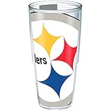 Tervis NFL Pittsburgh Steelers Colossal Wrap Individual Tumbler, 24 oz, Clear